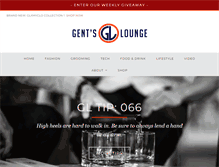 Tablet Screenshot of gentslounge.com